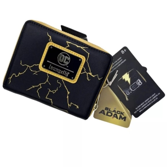DC Comics Black Adam Glow Cosplay Zip Around Wallet Loungefly NWTS - Picture 6 of 10